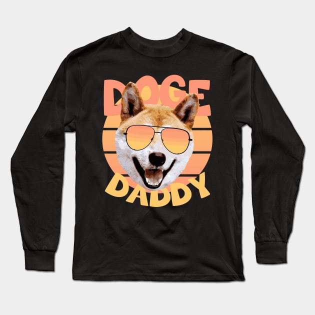 Doge Daddy - Shibu Inu (Doge) Sunglasses Long Sleeve T-Shirt by GorsskyVlogs